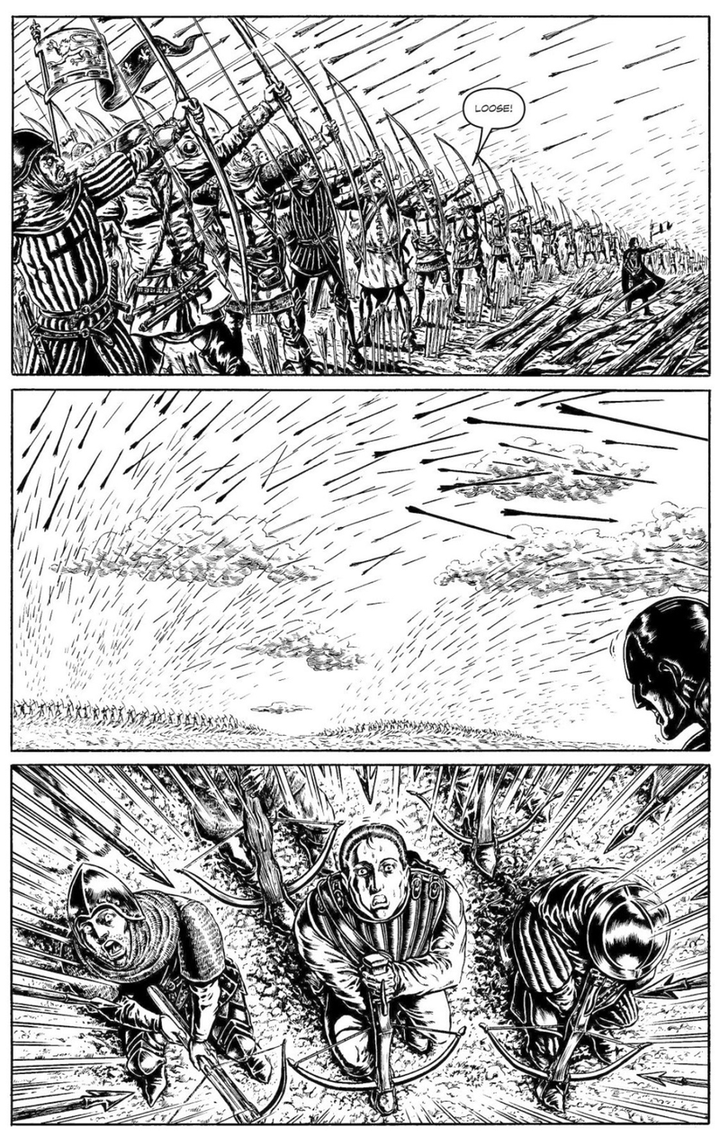 Illustration for article titled Crécy is a History Lesson As Told by Warren Ellis